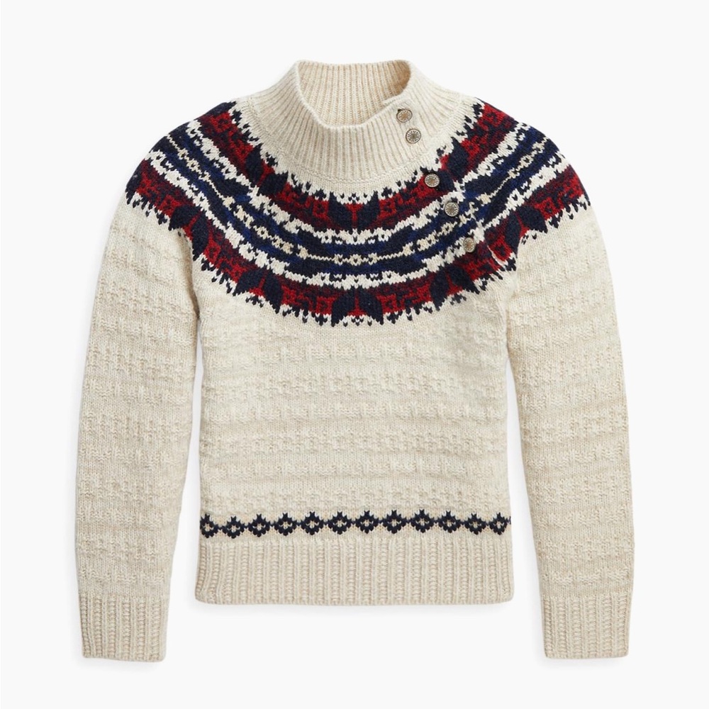 Ralph Lauren Cream Nordic Knit Sweater